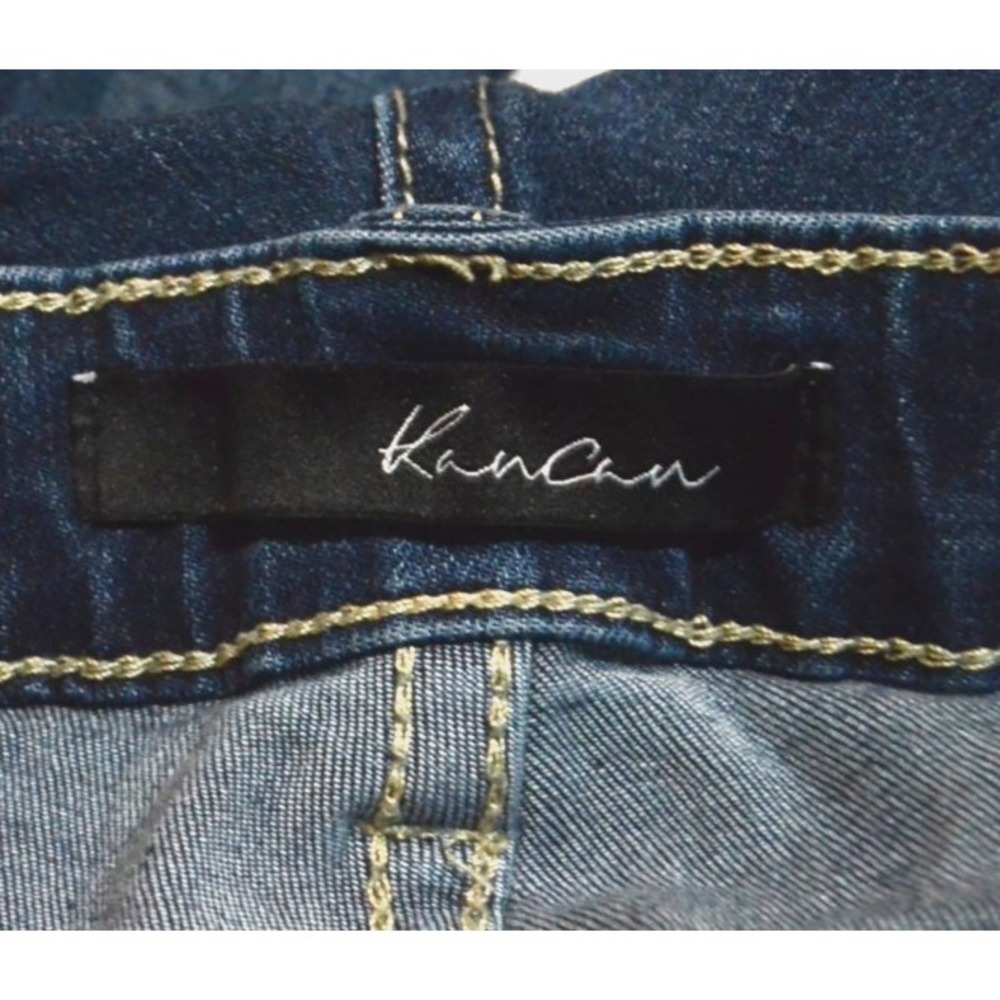 Kancan Jeans Size W13/30 (Juniors Size 13/30 Inseam) Tapered Legs Whiskers - Picture 3 of 4